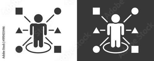 Adaptability Icon Set Vector Collection Isolated In Black And White