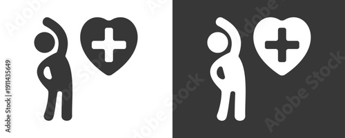 Exercise Icon Set Vector Collection Isolated In Black And White