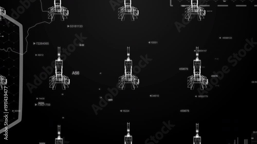Senegal country MAP Oil war data analytics Background With Abstract Elements | Showcasing Oil Pump jacks technology Video with globe, Growth, Graphs, Statistic Data of a country