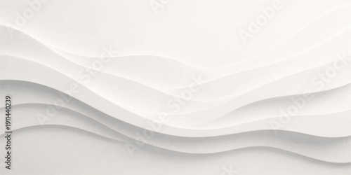 An elegant abstract blue and white background featuring soft wavy lines and smooth silk textures with a flowing satin curve design