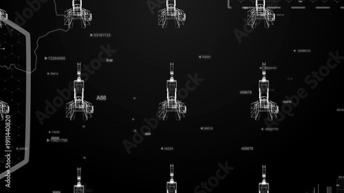 Serbia country MAP Oil war data analytics Background With Abstract Elements | Showcasing Oil Pump jacks technology Video with globe, Growth, Graphs, Statistic Data of a country