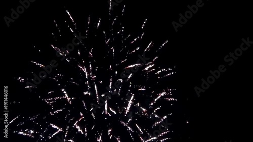 Wallpaper Mural Golden fireworks display on black background Torontodigital.ca