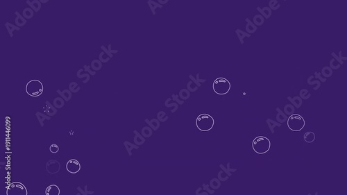 Wallpaper Mural Floating Bubbles on a Calm Purple Sea Torontodigital.ca