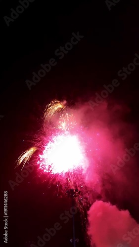 Wallpaper Mural big colorful festive fireworks display Torontodigital.ca