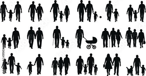 group of people silhouettes