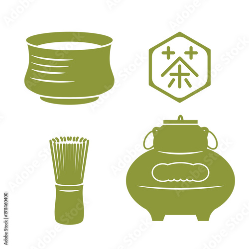 シンプルな茶道具のセット