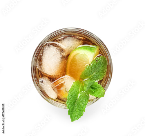 Glass of cold Cuba Libre co...