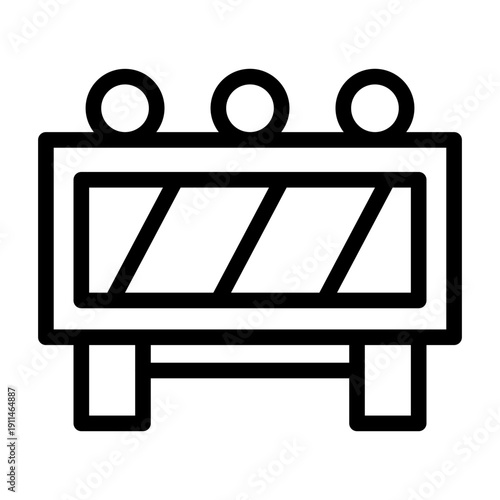 barrier line icon