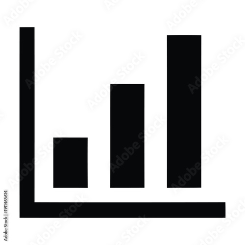Growth progression represented by a series of increasing black bar graphs on a white background