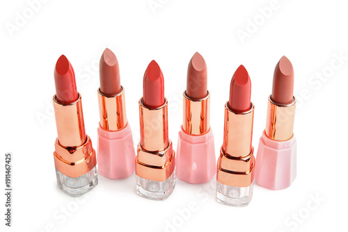 Set of different lipsticks ...