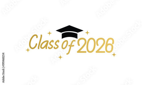 Class of 2026 Celebrate graduation quotes Typography Post Design, Banner, poster Background