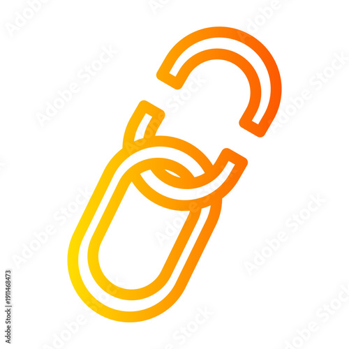 freedom from slavery gradient icon