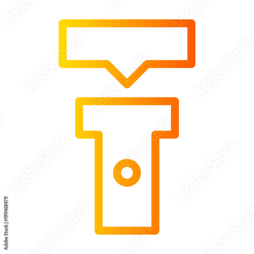 freedom of speech gradient icon