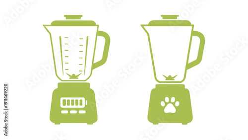 Blender icons with different designs and features on a white background
