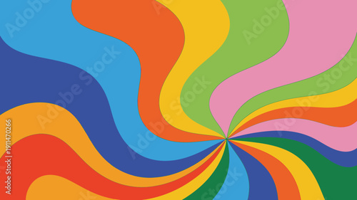 A vibrant swirling pattern dominates the image featuring bold and contrasting colors like blue orange yellow green and pink high quality professional detailed modern elegant stylish