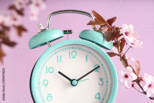 Alarm clock and blooming br...