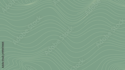 An abstract background features flowing curved lines in a pale yellow hue against a muted sage green backdrop creating a calming visual texture high quality professional
