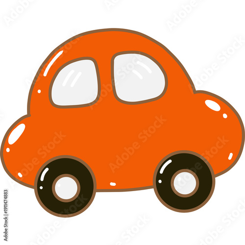 orange toy car