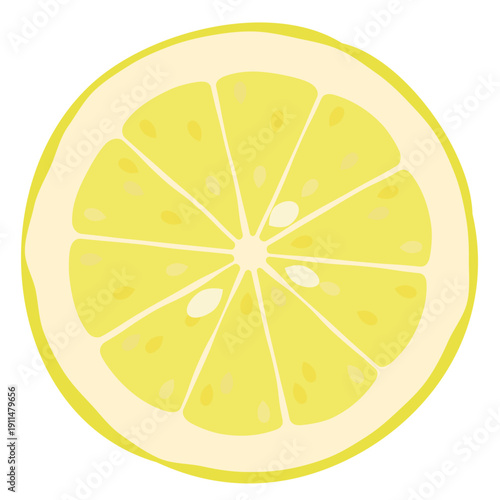 輪切りのレモンのベクターイラスト