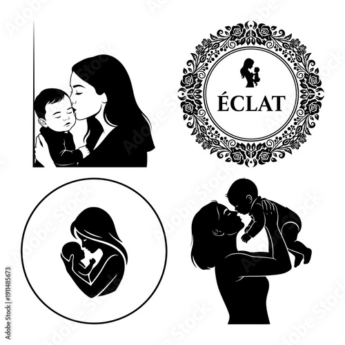 Dia de la Madre Pastel Square SVG Bundle – 4 Modern Mother’s Day Quotes