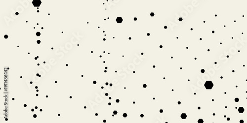 Abstract Geometric Pattern. Hipster Fashion Design Print Hexagonal Pattern. Vector Illustration.