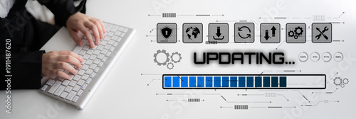 Εκτύπωση καμβά Knowledge upgrade and software updates support digital skills growth, competitiveness, and continuous learning to stay current with new tech trends