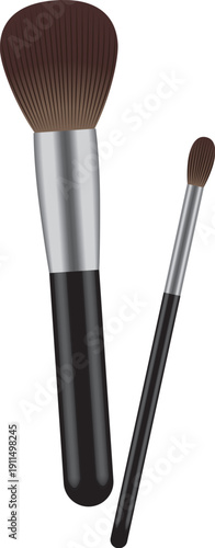 チークブラシとアイシャドウブラシのセット（リアルタッチ）