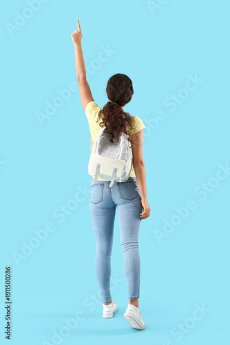 Female student with backpac...