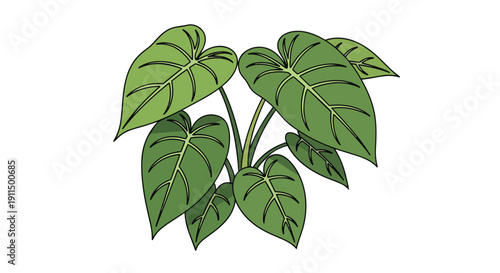 Floating Brown Rock Fragments with Dust Particles Vector Illustration