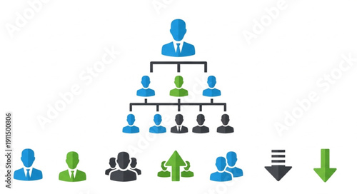 Organizational Chart Showing Hierarchy and Team Structure.