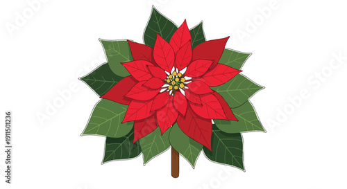 Illustration of Dried Clove Spice Buds Isolated on White Background