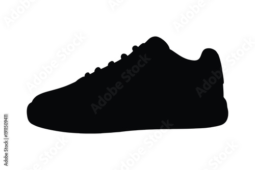 Running shoe icon. Sneaker silhouette. Vector illustration