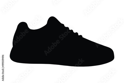 Running shoe icon. Sneaker silhouette. Vector illustration