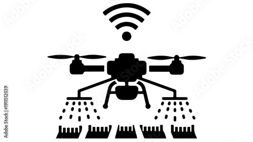 Smart Drone Technology for Agricultural Spraying and Monitoring.