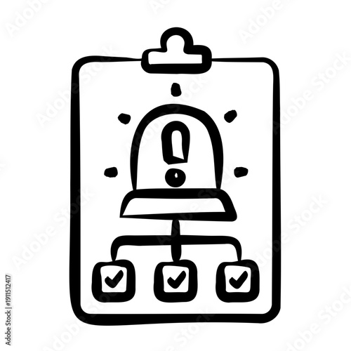 Emergency Plan Icon - Handdrawn