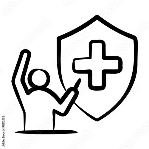 Safety Briefing Icon - Handdrawn