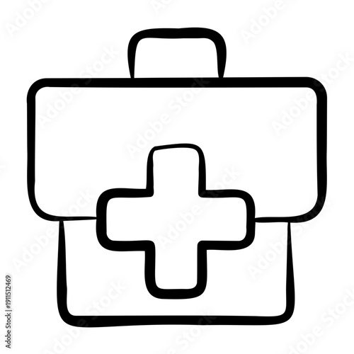 Emergency Kit Icon - Handdrawn