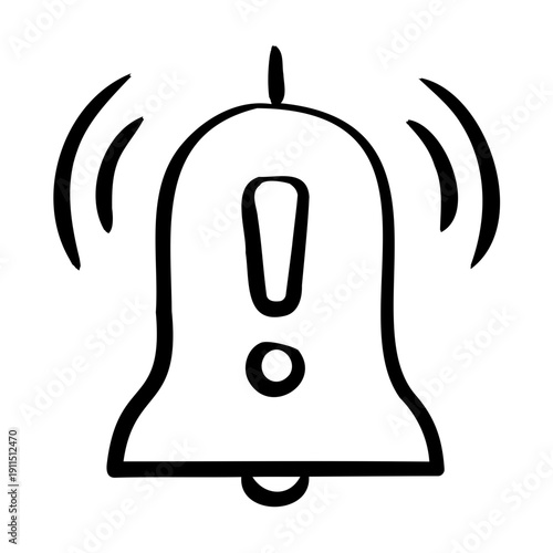 Warning Signal Icon - Handdrawn