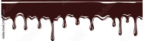 Chocolate drip liquid sweet dessert syrup flowing element