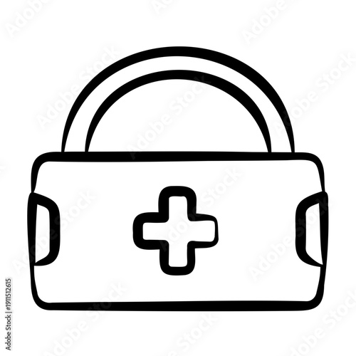 First Aid Icon - Handdrawn