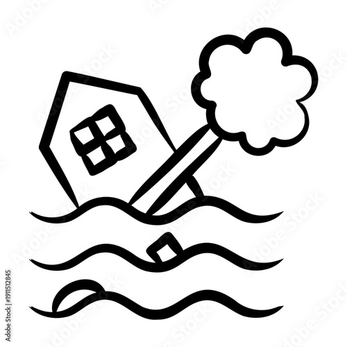 Flood Icon - Handdrawn