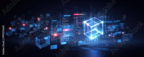 In a complex system environment, a software bug sparks a critical error and unpredictable glitch, activating detection alerts that send a warning before a fix