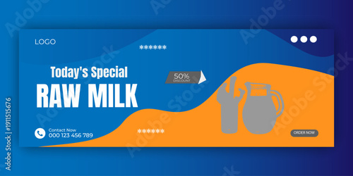 Special Fresh Milk Social Media Post Design Templates