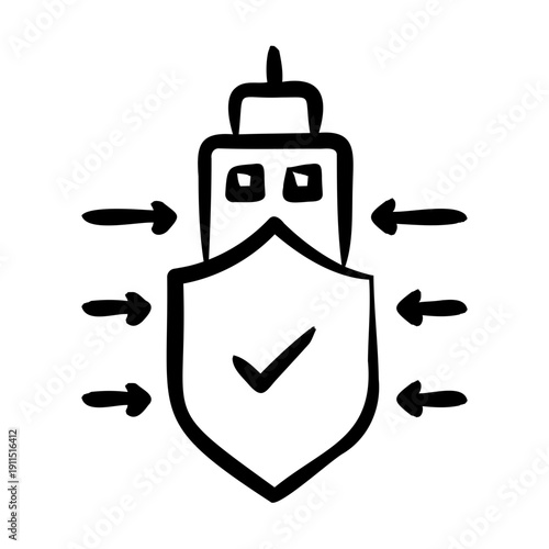 Resilience Building Icon - Handdrawn