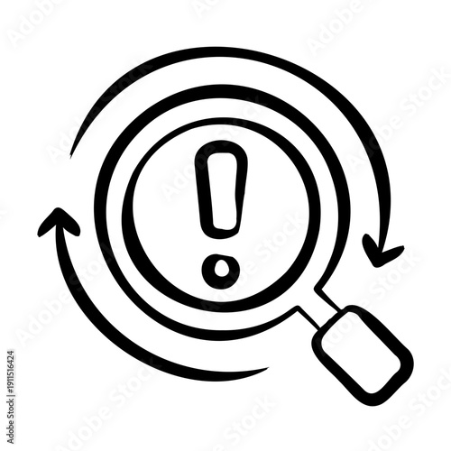 Incident Tracking Icon - Handdrawn