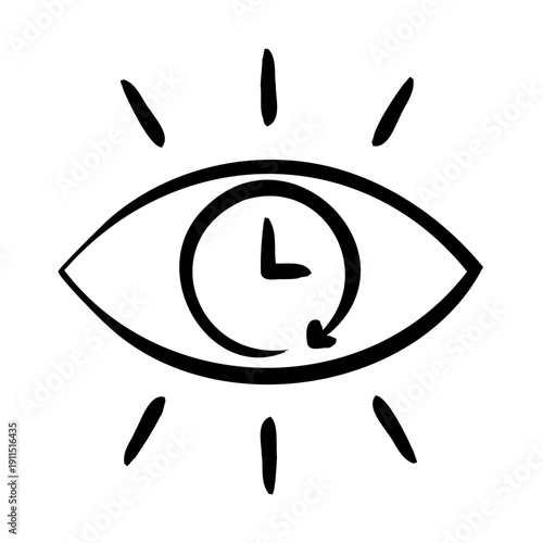 Real Time Monitoring Icon - Handdrawn