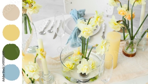 Beautiful table setting wit...