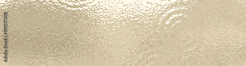 Light golden matte rippled surface. .  Plastic glass. Panoramic realistic vector illustration
