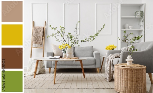 Interior of living room wit...