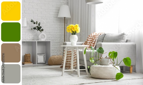 Interior of living room wit...